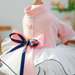 Pink Princess Pet Dress 🎀 Elegant Wedding Outfit for Dogs & Cats