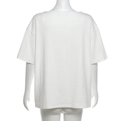 Women’s Casual Letter T-Shirt – Versatile Summer Street Top