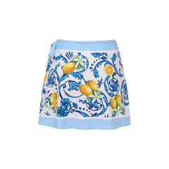 Flaxmaker Lemon Print Bikini Set – Women’s Push-Up Tie-Shoulder Swimsuit 2025