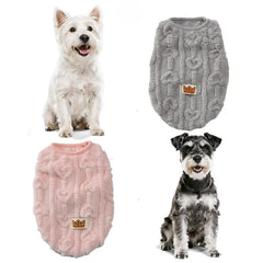 Warm Fleece Dog Jacket ❄️ Soft Autumn & Winter Outfit for Small Pets