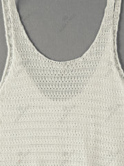 Sexy Knit Striped Side Cut-Out Mini Beach Dress – Women’s Swimsuit Cover-Up