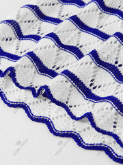 Boho Striped Knit Mini Dress – V-Neck Cut-Out Bell Sleeve Cover-Up (K123)