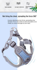 Adjustable Reflective Dog & Cat Harness – Mesh Pet Vest
