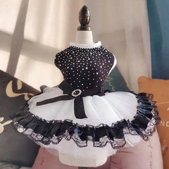 Polka Dot Summer Dog Dress 🎀 Princess Outfit for Dogs & Cats