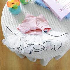 Fancy Bowtie Pet Dress – Luxury Summer Outfit for Dogs & Cats