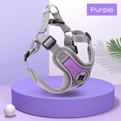 Adjustable Reflective Dog & Cat Harness – Mesh Pet Vest