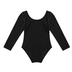 Girls Long Sleeve Ballet Leotard – Warm Gymnastics Training Bodysuit