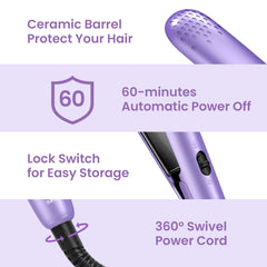 Sejoy Multi-Function PTC Hair Curler & Straightener – 110/220V Crimper & Curling Iron