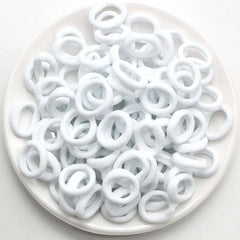 100/200PCS Colorful Nylon Elastic Hair Bands for Girls & Women