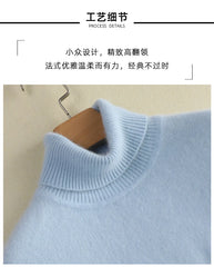 Women’s 100% Mink Cashmere Turtleneck Sweater