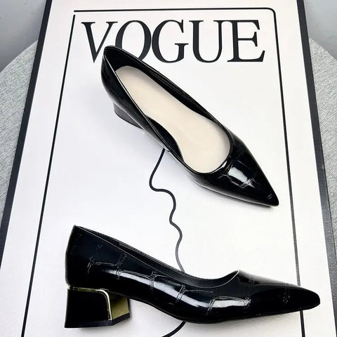 comfortable and versatile design, luxurious and light, high-end fashion, matching with small skirt, ladies' single shoes