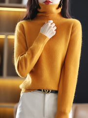 Women’s 100% Mink Cashmere Turtleneck Sweater
