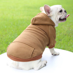 Dog Winter Hooded Sweatshirt – Warm Pet Coat for Small & Medium Dogs