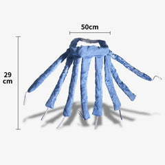 Heatless Velcro Octopus Hair Curler – Soft Foam No-Heat Sleep Curling Ribbon