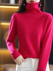 Women’s 100% Mink Cashmere Turtleneck Sweater
