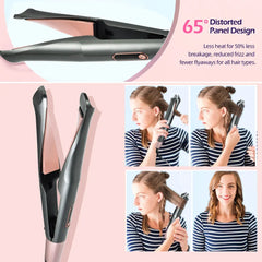 3/4" Tapered Ceramic Curling Wand – Fast-Heat Professional Hair Curler