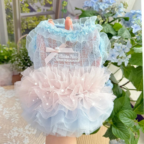 Fashion Fairy Pet Dress – Gauze Skirt Outfit for Small Dogs & Cats