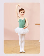 Girls Cotton Camisole Ballet Leotard – Sleeveless U-Back Bodysuit