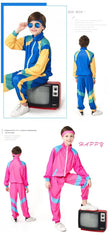 Kids 80s Tracksuit Hip Hop Costume – Retro Top & Pants Set