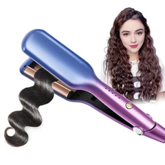 0.6" (16mm) Mini 3-Barrel Hair Waver – Ceramic Beach Wave Curler (5 Temps)