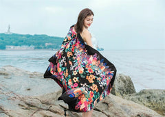 20 Styles Cotton-Linen Beach Sarong Wrap – Women’s Bikini Cover-Up & Summer Scarf