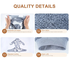 Winter Fleece Dog Jumpsuit – Warm Pet Pajamas & Overalls for Small, Medium & Large Dogs