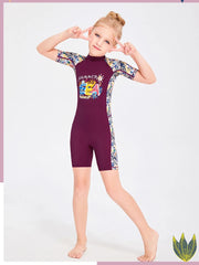 Cartoon Unicorn Girls One-Piece Swimsuit – Kids Quick-Dry Bathing Suit 2–12 Years