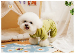 Fleece Warm Pet Clothes – Winter Dog Jumpsuit Pajamas