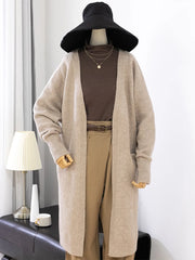 Women’s Loose Knit Cardigan Sweater with Pockets