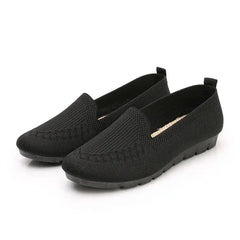 Women Flat Toe Knitted Ladies Office Shoes Comfortable Formal Shoes for Woman Female Ballet Flats Designer Sneakers