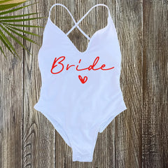 Team Bride One-Piece Swimsuit – Women’s Sexy Padded Bathing Suit 2025