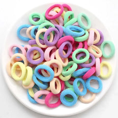 100/200PCS Colorful Nylon Elastic Hair Bands for Girls & Women