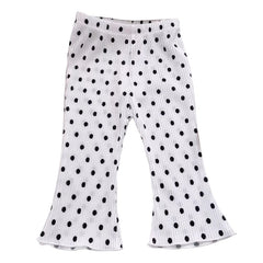 Girls Summer Floral Polka Dot Flared Pants
