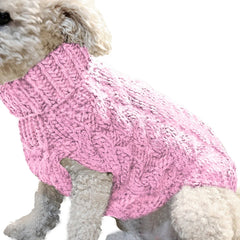 Small Dog Knitted Sweater – Autumn Winter Warm Pet Clothes