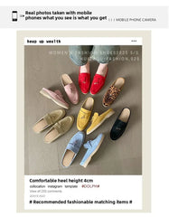 New 2025 Soft Bottom Tassel Lock Buckle High Top Loafers Women's round Toe Mid Heel Comfortable Leather Shoes Leisure Style