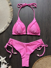RUOTONGSEPT 2025 Sexy 13-Color Triangle Push-Up Brazilian Bikini Set