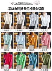 Women’s 100% Mink Cashmere Turtleneck Sweater