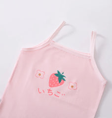 Girls Cotton Singlet Tank Tops (3-Pack)