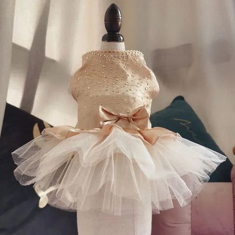 Polka Dot Summer Dog Dress 🎀 Princess Outfit for Dogs & Cats