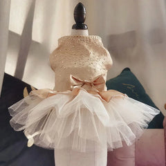 Polka Dot Summer Dog Dress 🎀 Princess Outfit for Dogs & Cats