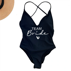 Team Bride One-Piece Swimsuit – Women’s Sexy Padded Bathing Suit 2025