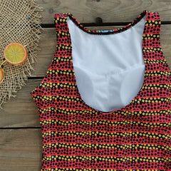 Floral Lace-Up One-Piece Swimsuit – Women’s Push-Up Printed Swimwear 2025