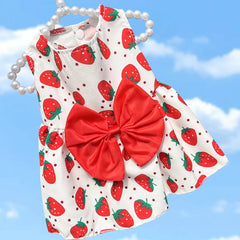 Summer Flower Dog Dress 🌸 Cooling Bowknot Outfit for Small Dogs & Cats