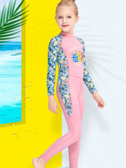 Cartoon Unicorn Girls One-Piece Swimsuit – Kids Quick-Dry Bathing Suit 2–12 Years