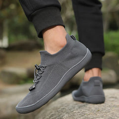 Minimalist Shoes for Men Women Wide Toe Barefoot Zero Drop Shoes Casual Artificial Leather Lightweight Walking Sneakers