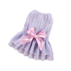 Striped Princess Cat Dress 🎀 Cute Summer Outfit for Cats, Kittens & Small Pets