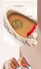 C-H Women's Casual Shoes  Autumn New Comfortable Canvas Shoes Skeleton Correction Woman Walking Shoes