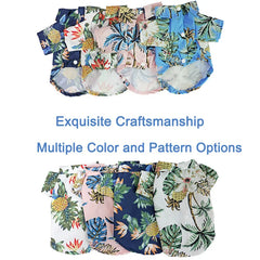 🌺 Hawaiian Style Dog Shirt – Summer Pet T-Shirt for Small & Medium Dogs  Description (Bullet Points):