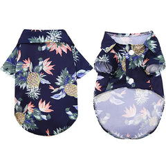 🌺 Hawaiian Style Dog Shirt – Summer Pet T-Shirt for Small & Medium Dogs  Description (Bullet Points):