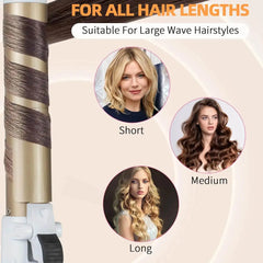 28mm Automatic Rotating Curling Wand for Big Waves & Inward Curls